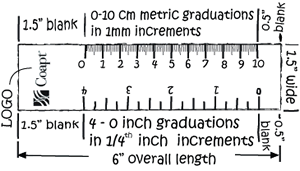 7 Inch Ruler  Custom Printed As Low As $1.78